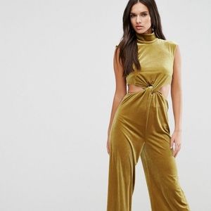 NWT ASOS “velvet” cutout jumpsuit